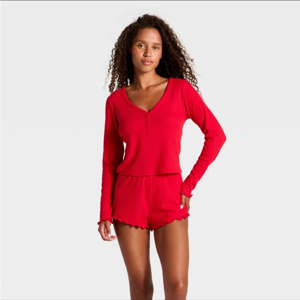 NWOT Wild Fable Red Sleepwear Set Size M